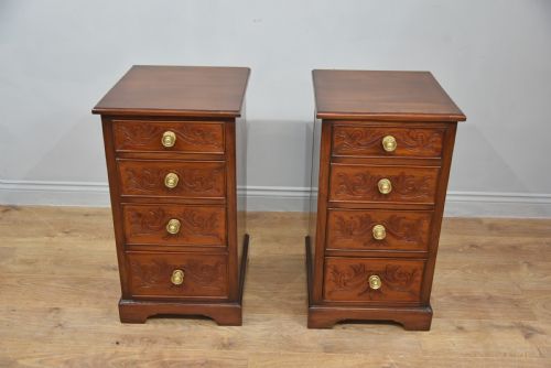 Pair of Mahogany Bedside Chests of Drawers