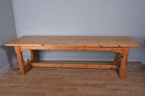 Large Victorian Pine Farm House Table