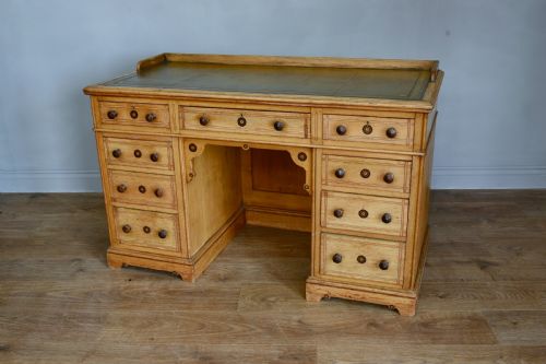 Victorian Ash Pedestal Desk