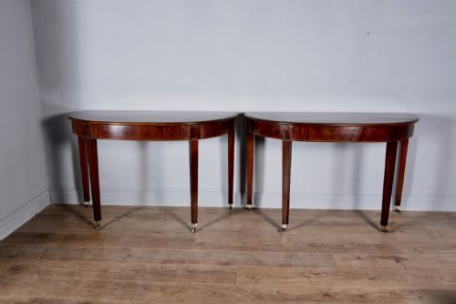 Pair of Georgian Mahogany Console Tables