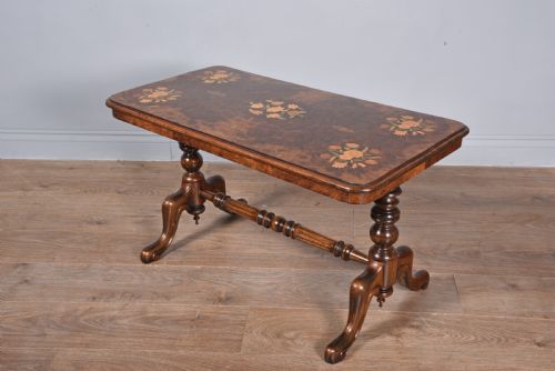 Antique Victorian Walnut Coffee Table