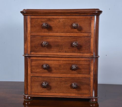 Antique Small Apprentice or Sample Mahogany Chest of Drawers