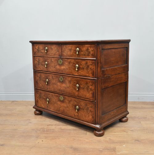 fig 1. 18th century Queen Anne walnut chest of drawers