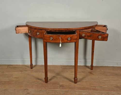 fig 1. Georgian mahogany Demi lune console table