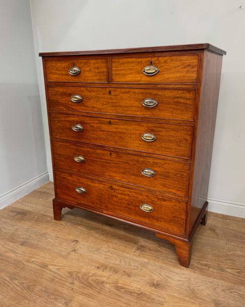 Large Antique 19th Century Mahogany Chest of Drawers