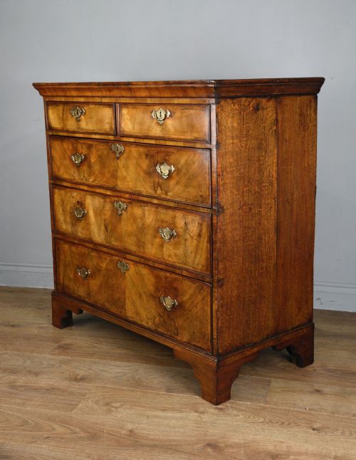 fig 1. 18th century walnut chest of drawers