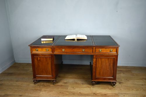 fig 1. Victorian mahogany partners desk