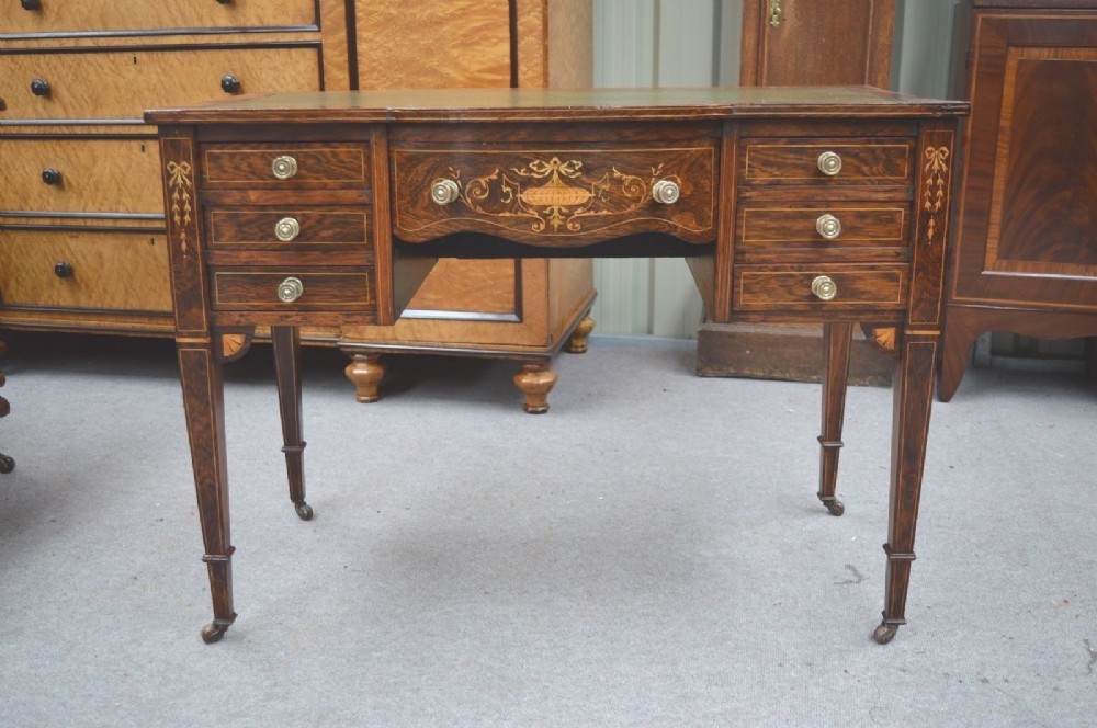 Antique Rosewood inlaid desk writing table ladies desk computer desk