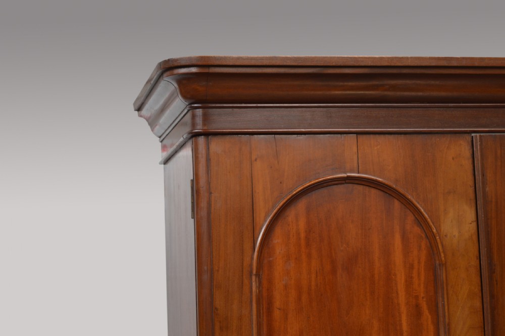 Victorian mahogany two door wardrobe  View II