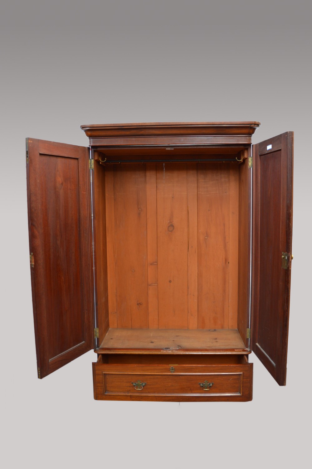 Victorian mahogany two door wardrobe  View III