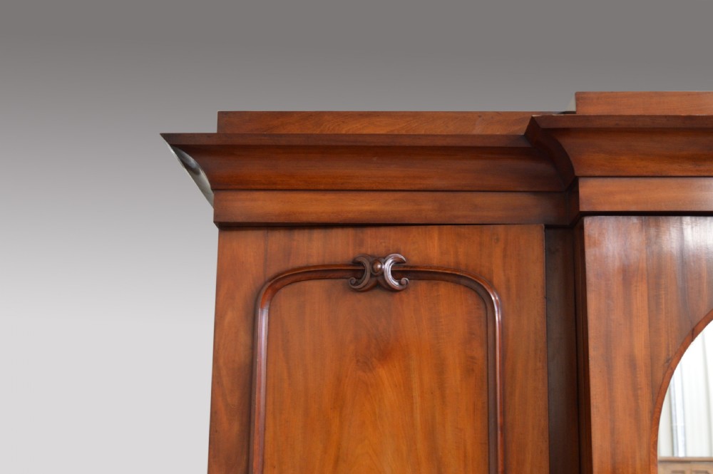 Victorian breakfront triple wardrobe  View II