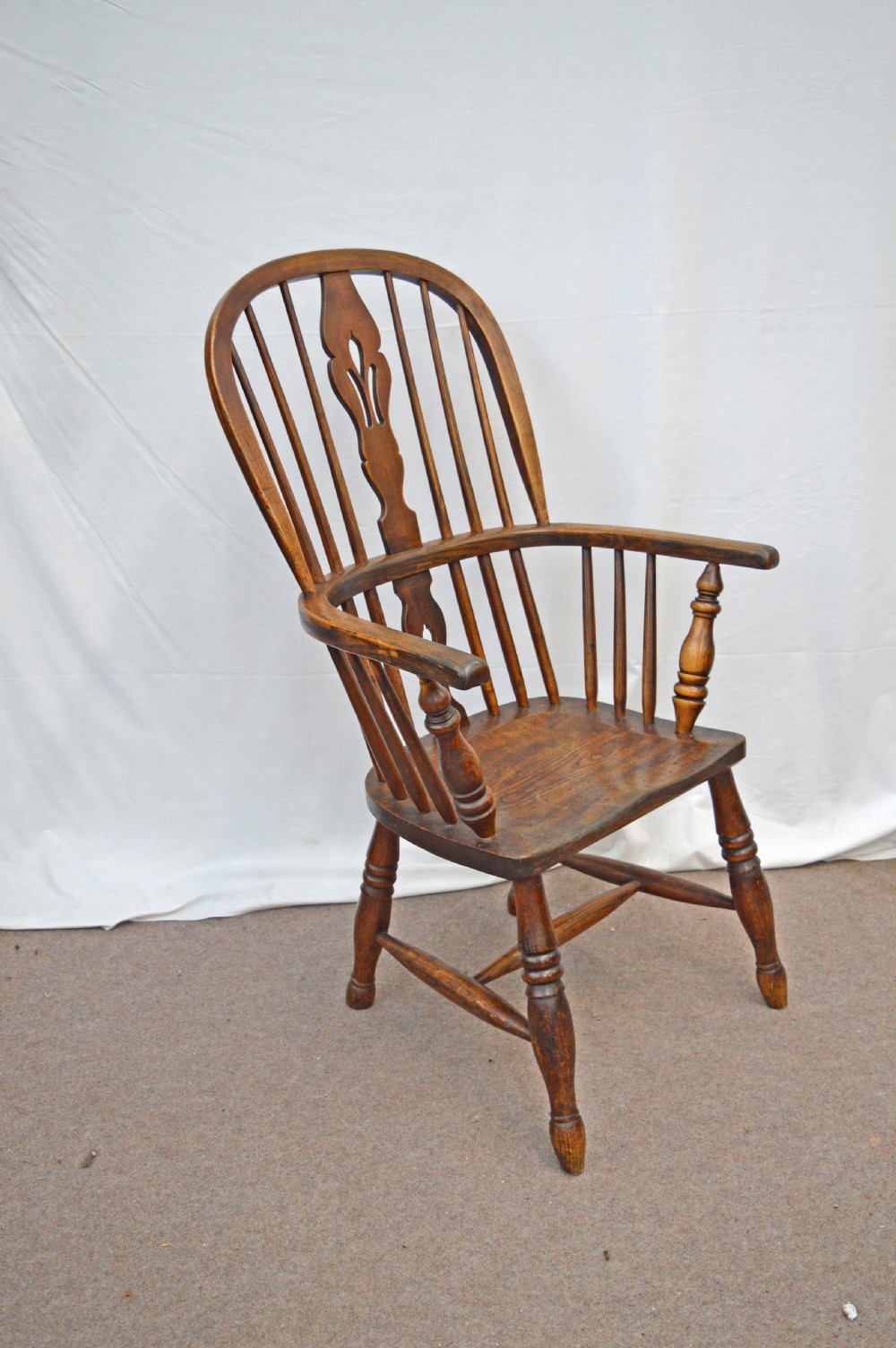Antique elm Windsor chair  View II