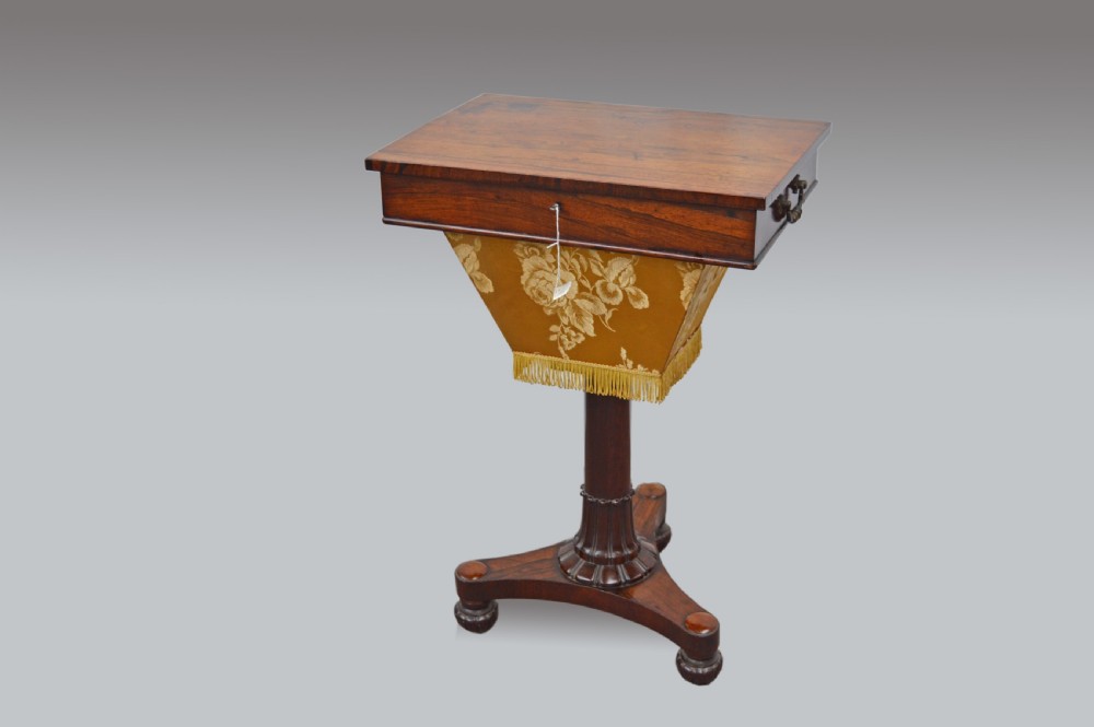 William iv rosewood work  table 