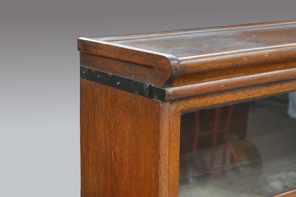 pair of oak globe wernicke bookcases  View V