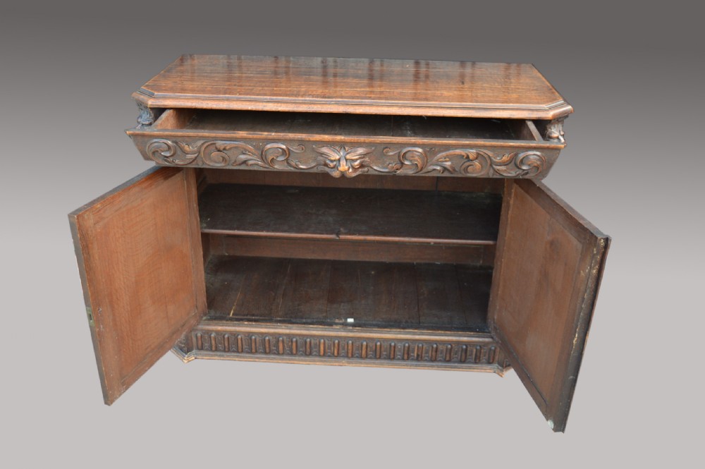 Antique carved oak sideboard  View VII