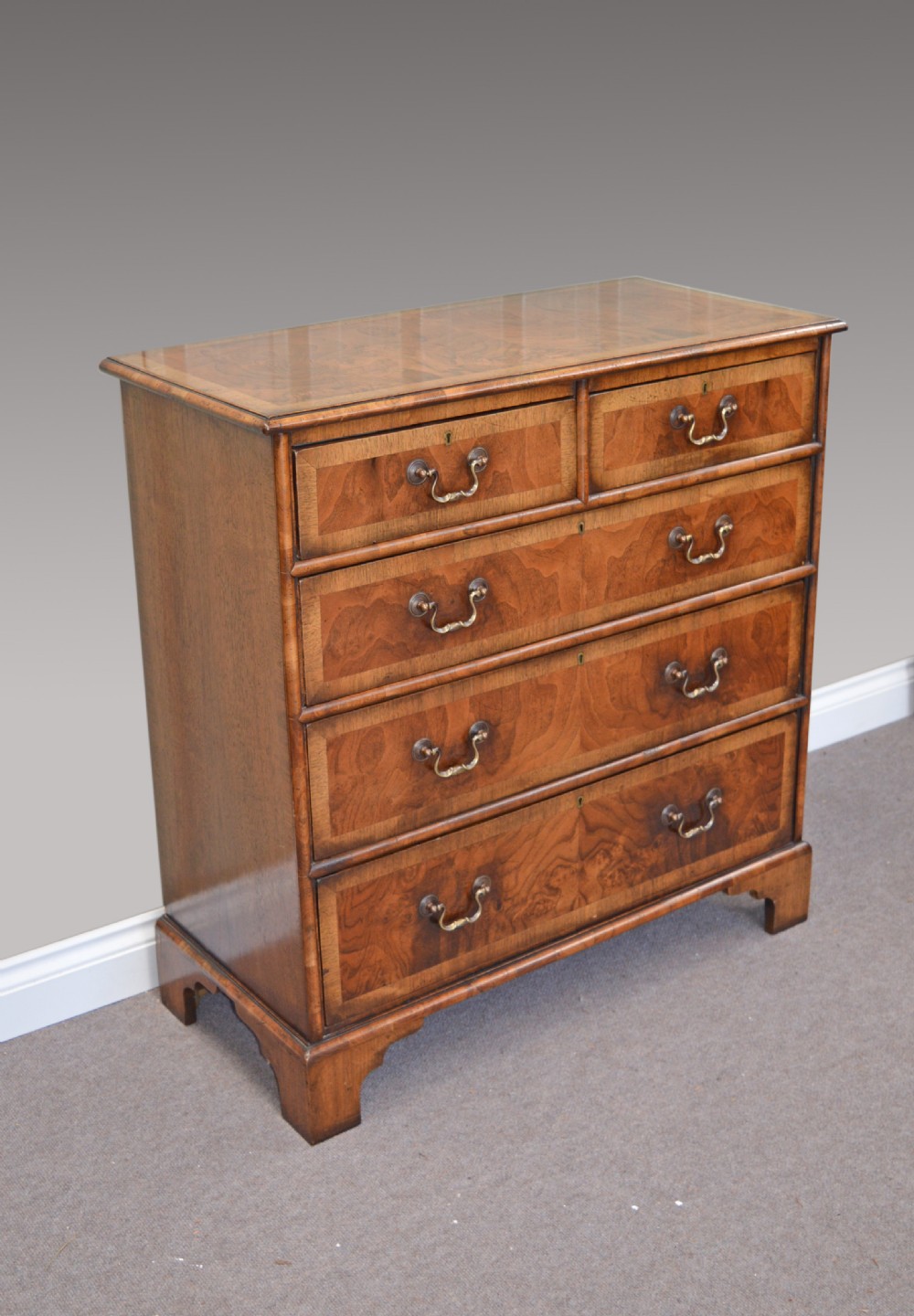 antique walnut chest of drawers  View II
