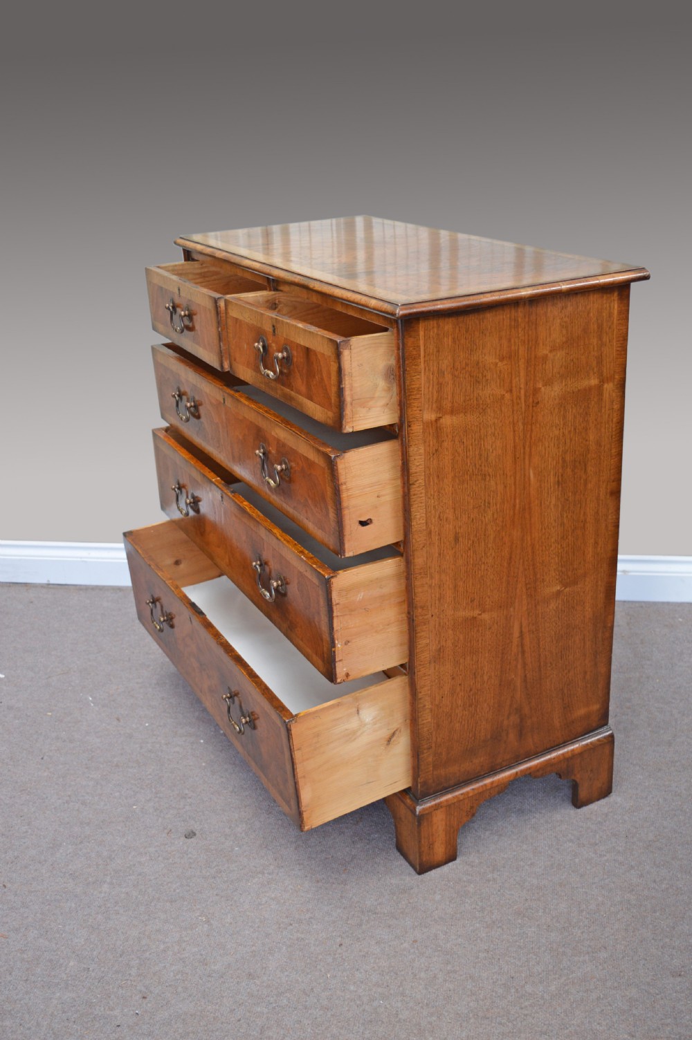 antique walnut chest of drawers  View IV
