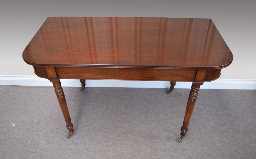 Georgian mahogany hall table  View II
