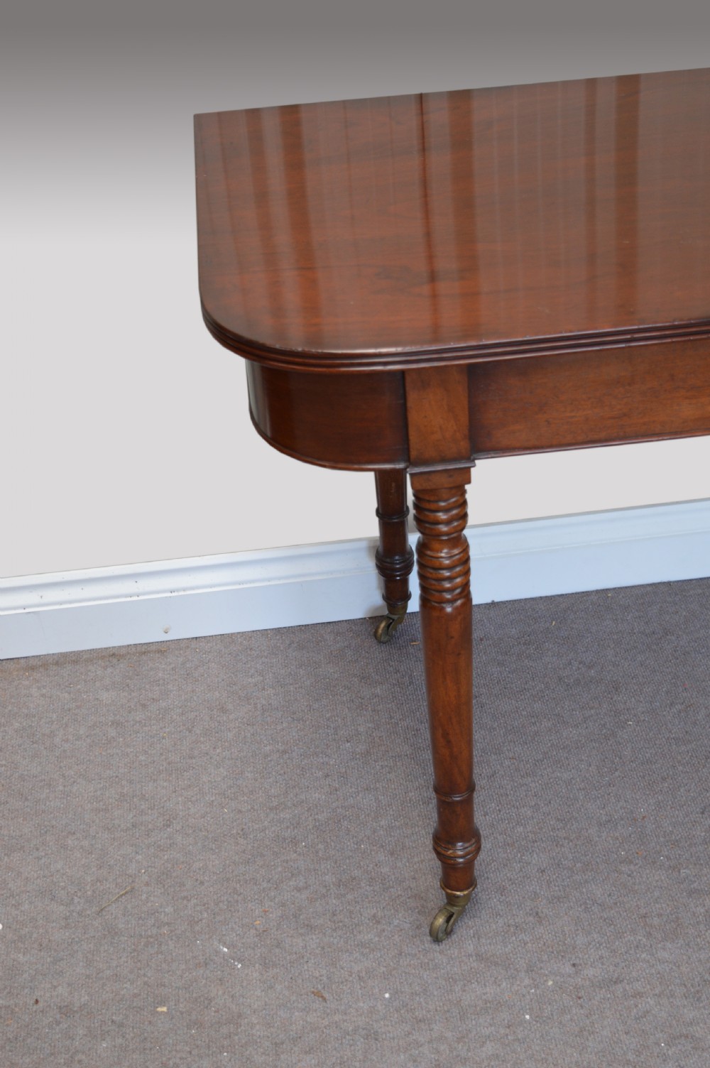 Georgian mahogany hall table  View III