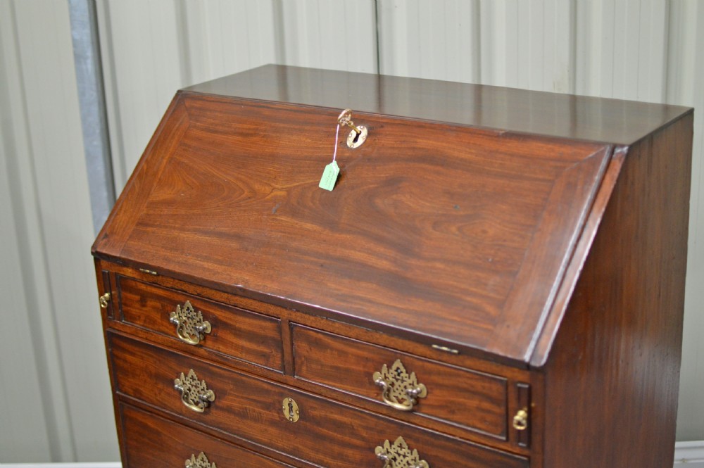 Georgian mahogany bureau  View III