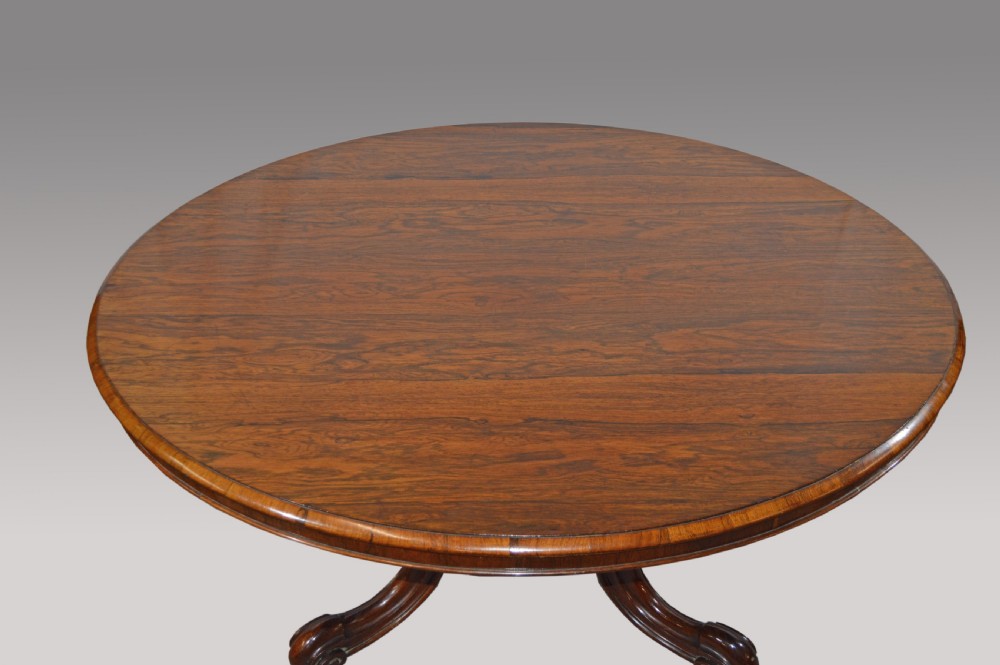large Antique rosewood dining table  View III