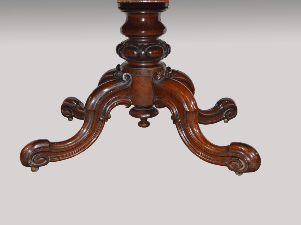 large Antique rosewood dining table  View V