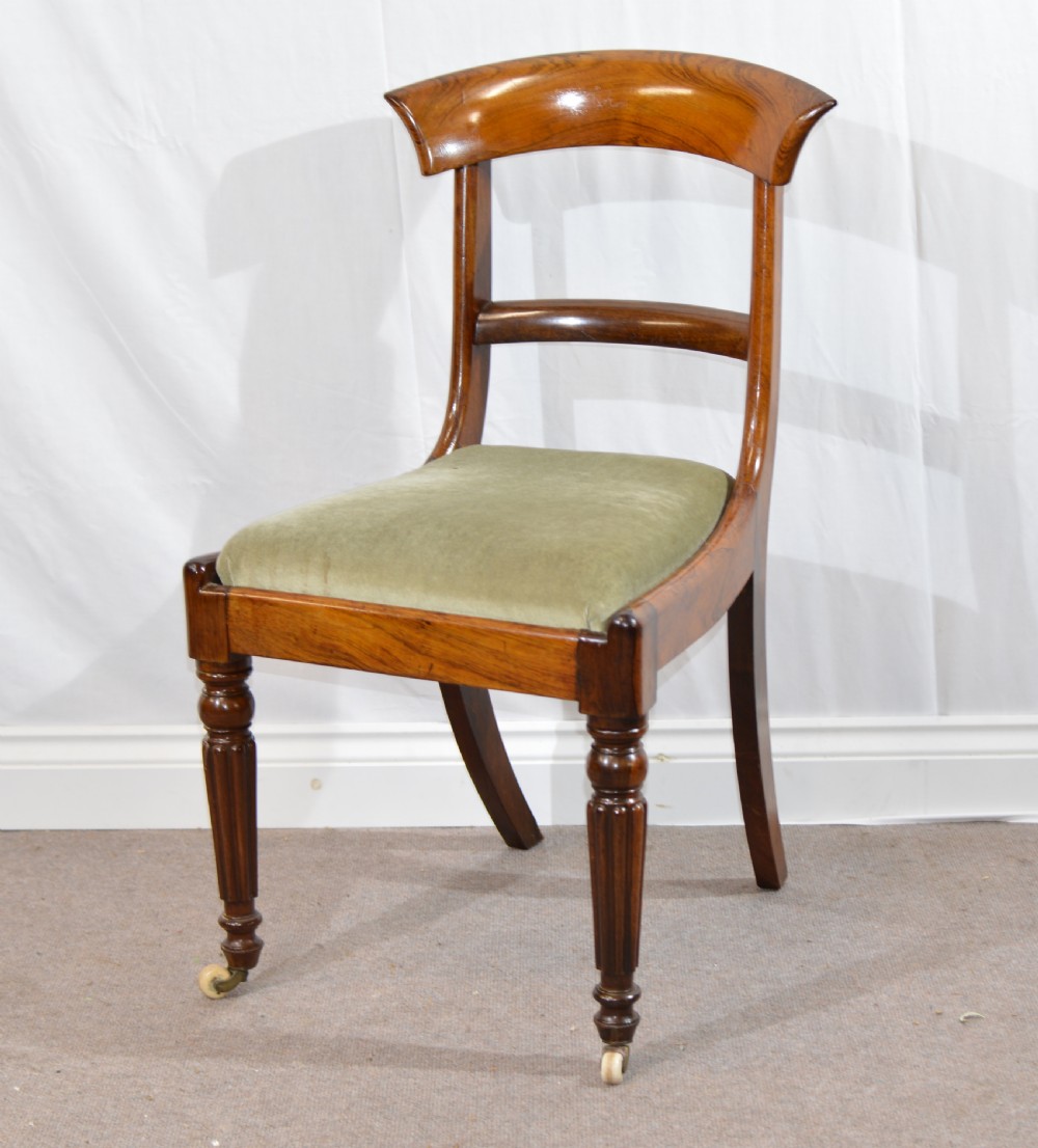 set of 4 william iv rosewood dining chairs  View II