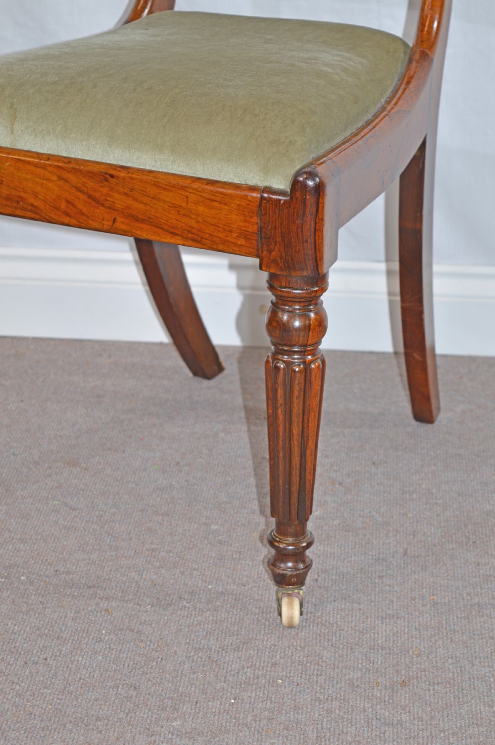 set of 4 william iv rosewood dining chairs  View IV