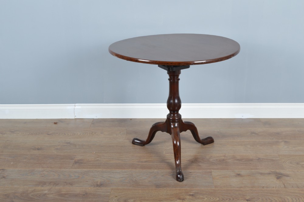 Georgian mahogany bird cage tilt top supper table 