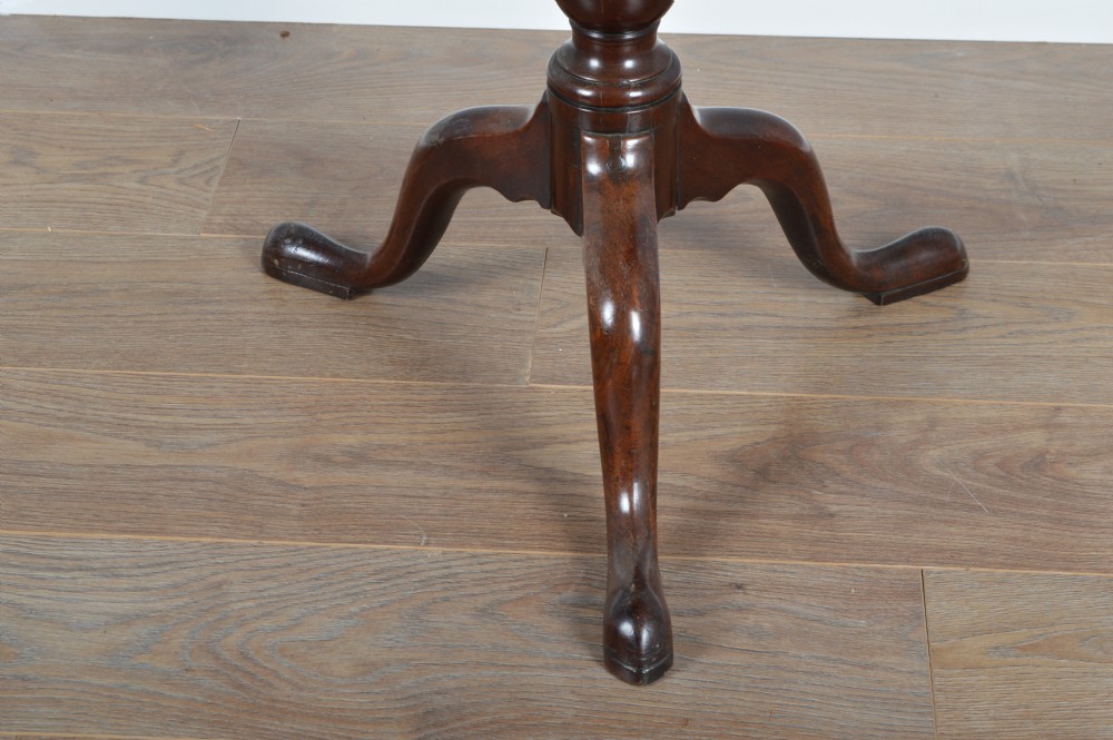 Georgian mahogany bird cage tilt top supper table  View III