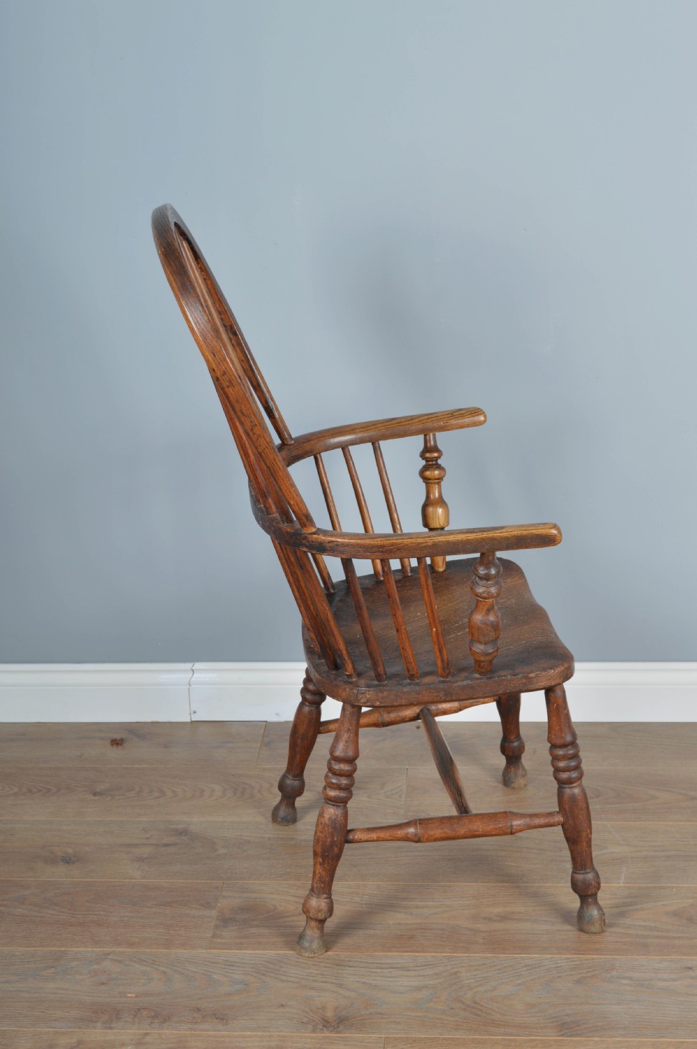antique elm Windsor chair  View II