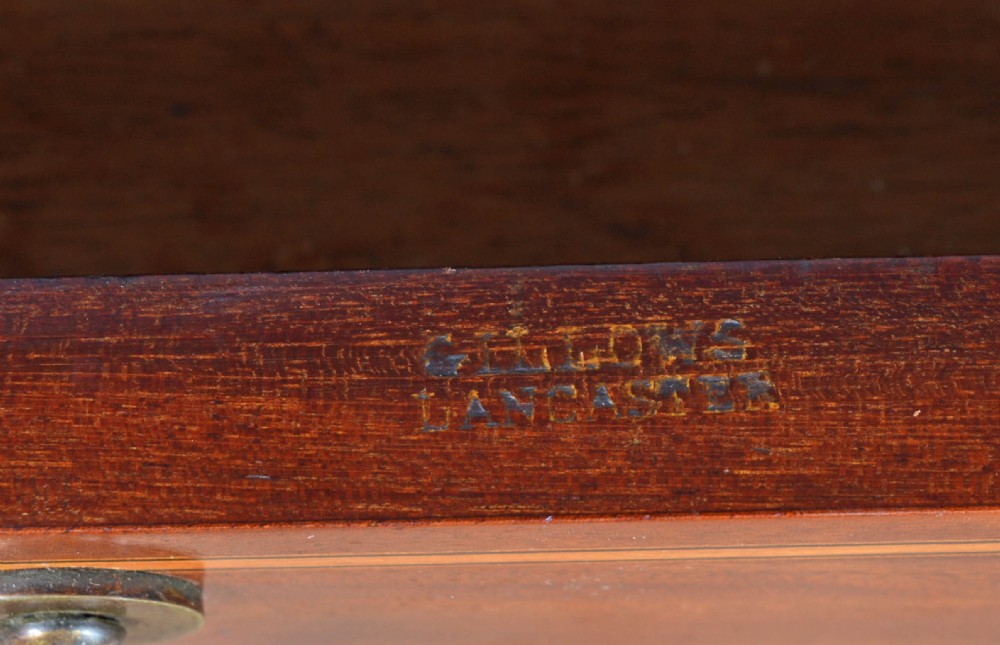 Gillows lancaster mahogany inlaid desk  View VI
