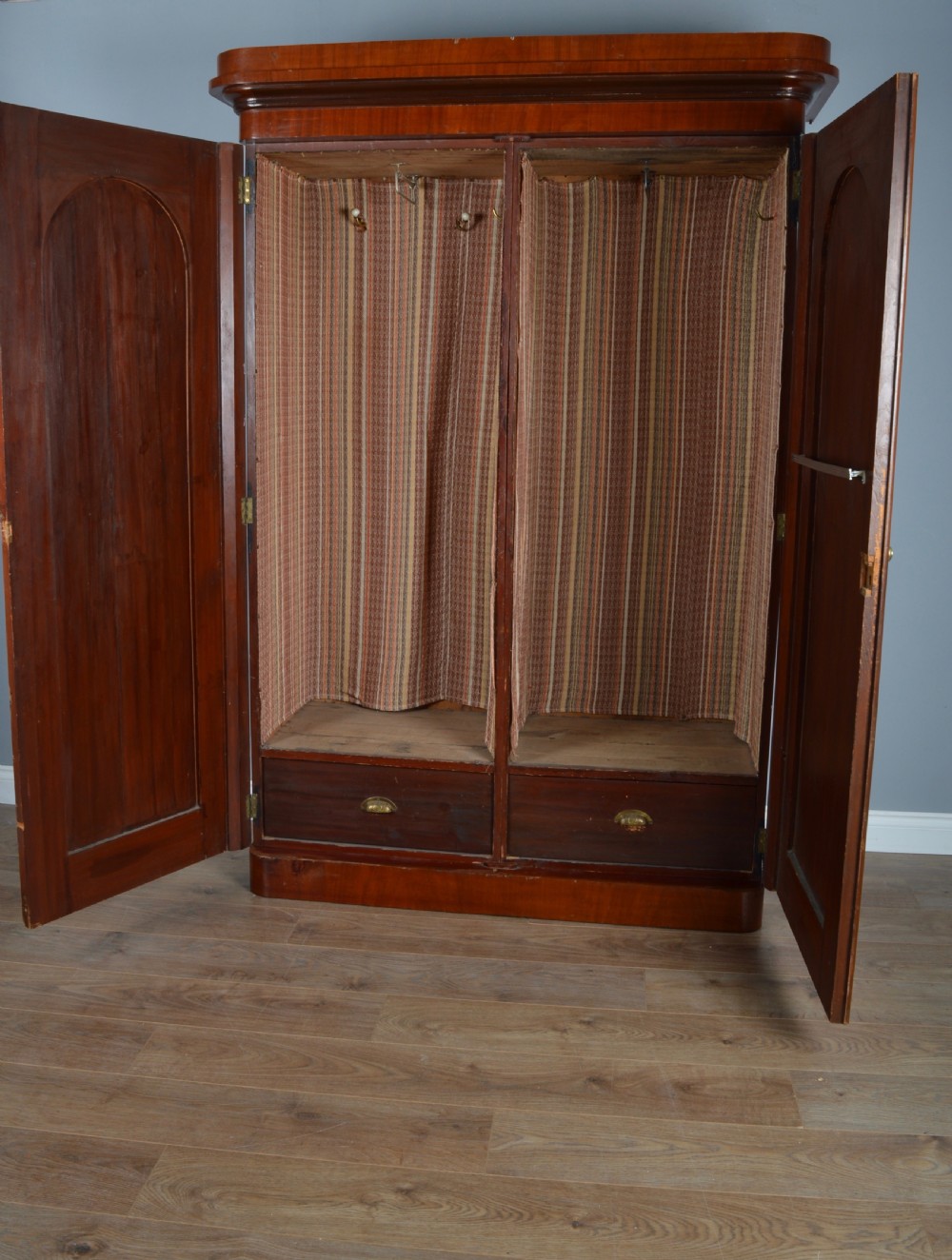 Victorian mahogany two door wardrobe  View III