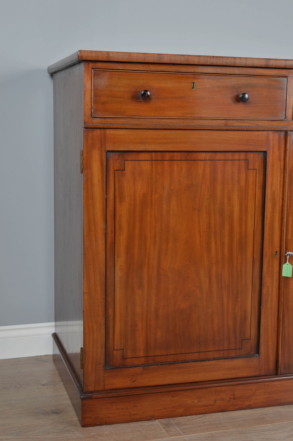 Victorian mahogany linen press cupboard  View III
