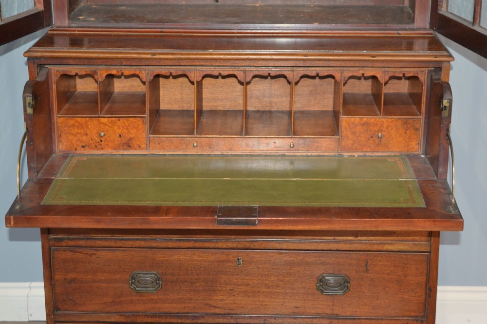 Antique Georgian mahogany secretaire bookcase  View III