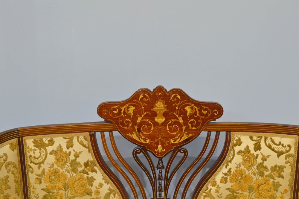 Edwardian inlaid sofa  View III