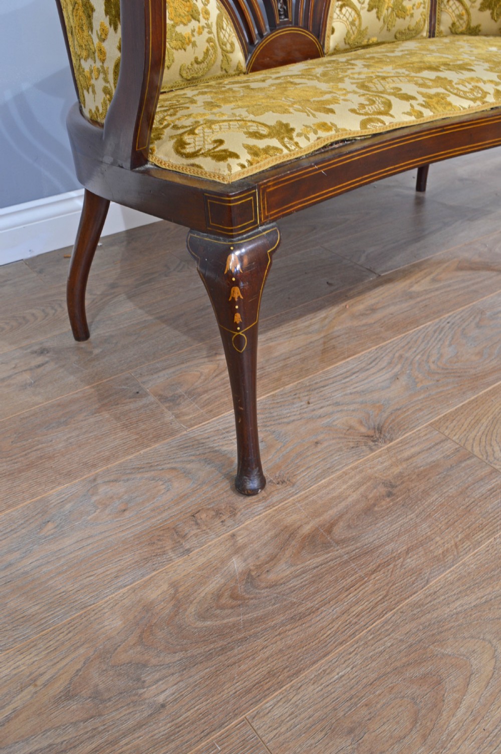Edwardian inlaid sofa  View IV