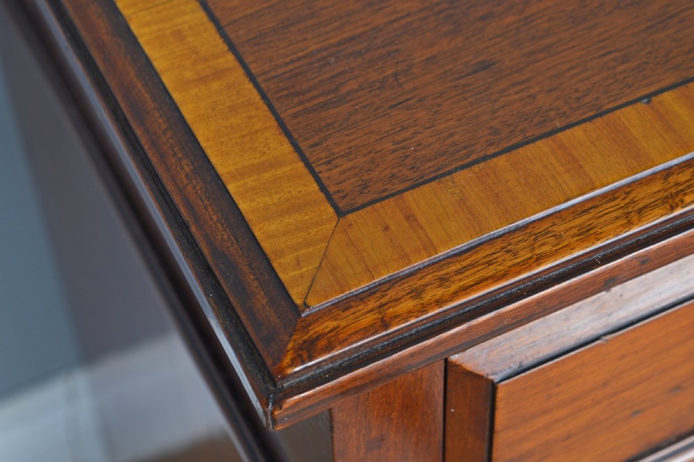 pair of Victorian walnut bedside chests of drawers  View VIII