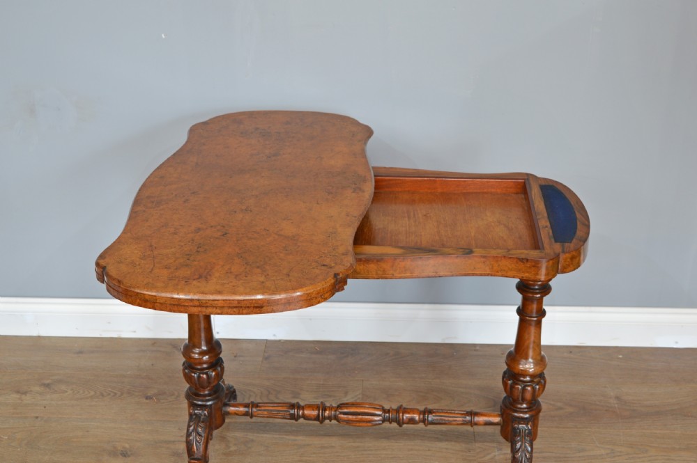 Victorian walnut card table  View IV