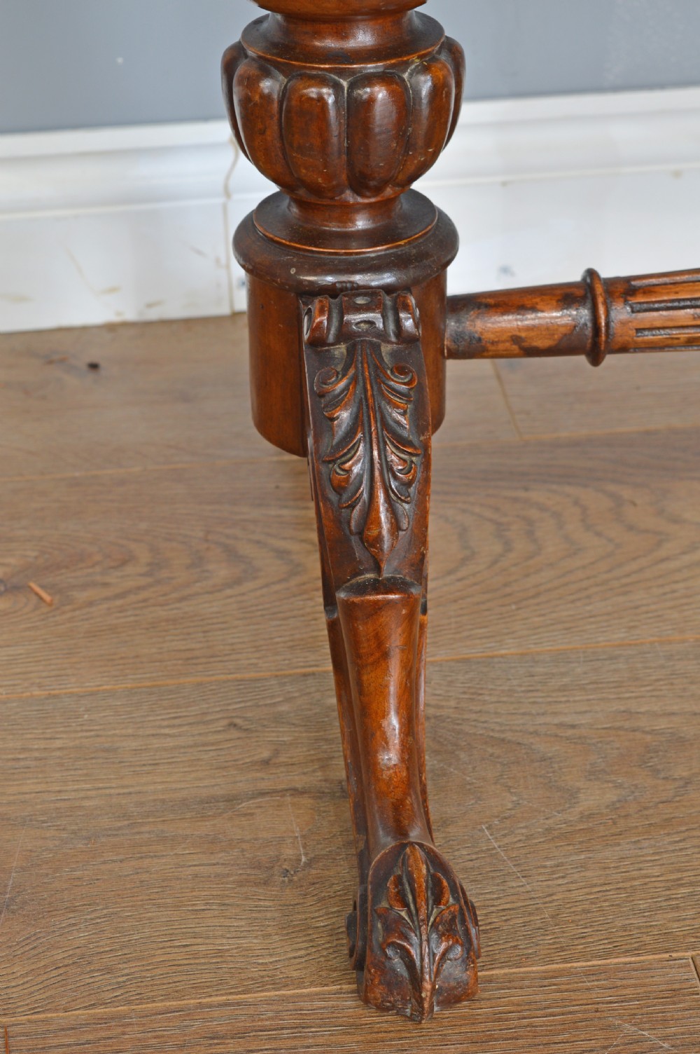 Victorian walnut card table  View VIII