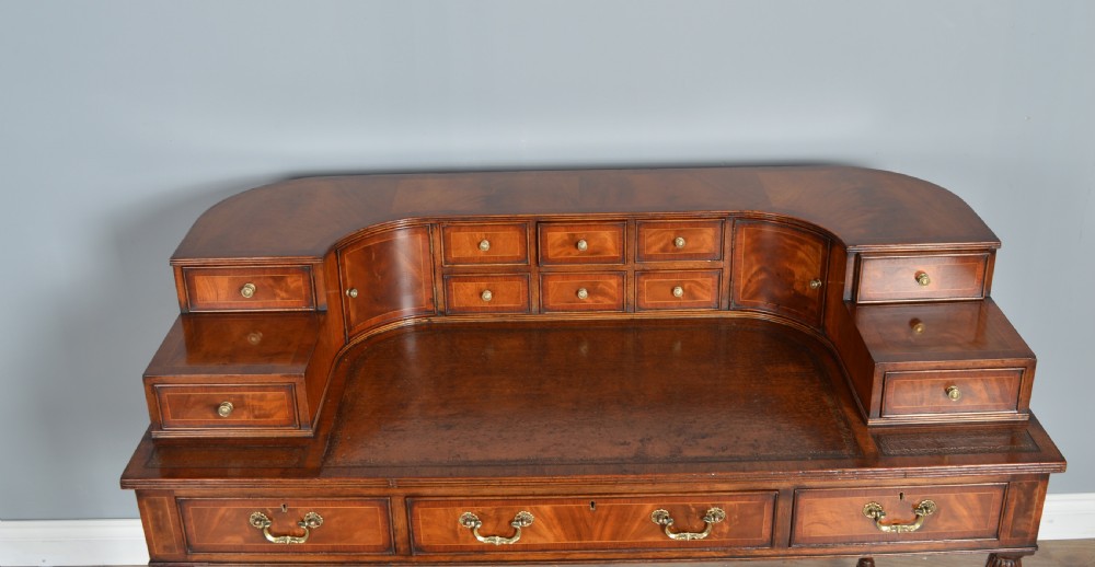 Mahogany Carlton house desk  View III
