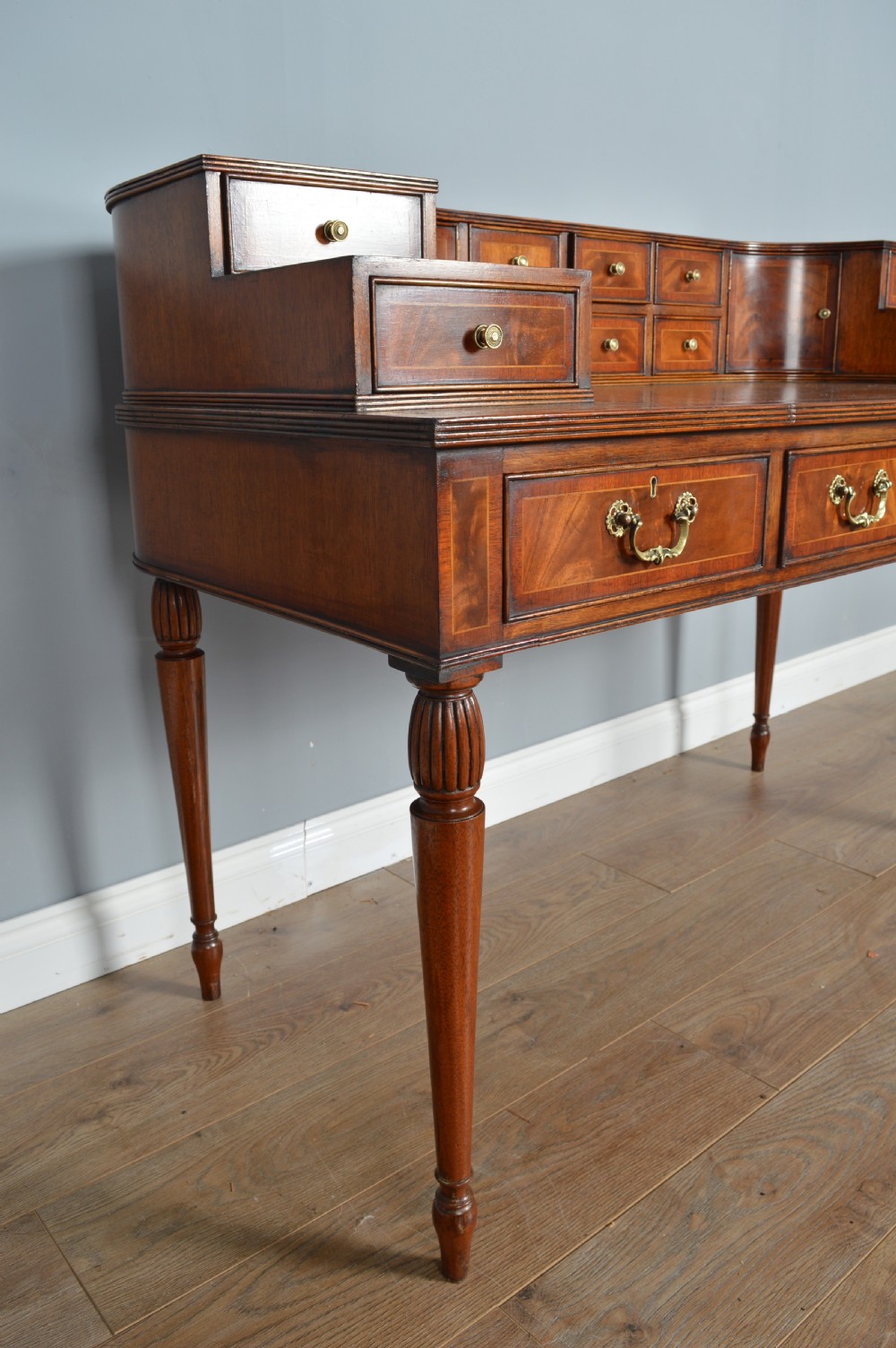 Mahogany Carlton house desk  View VIII