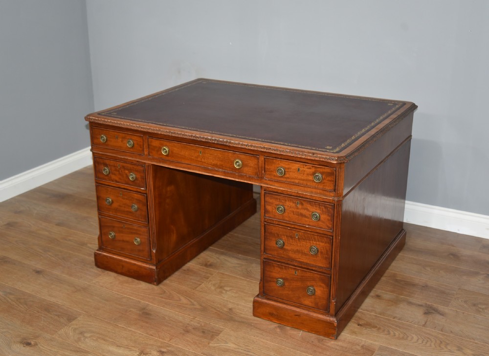 Victorian mahogany partners desk 