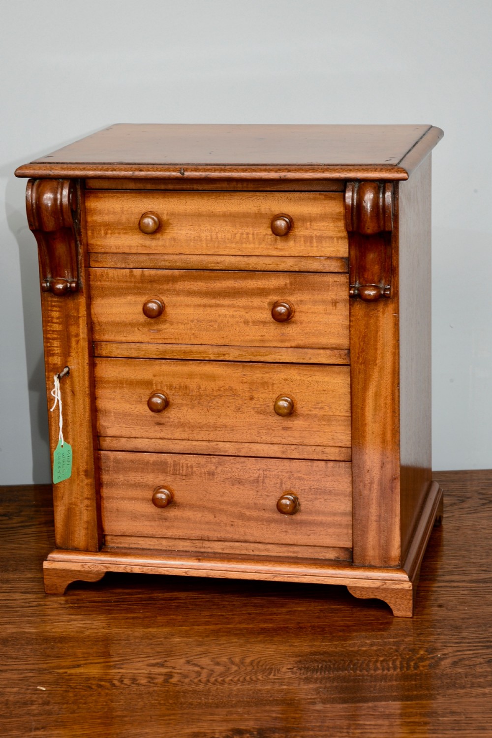 pair of small victorian mahogany wellington chests  View V