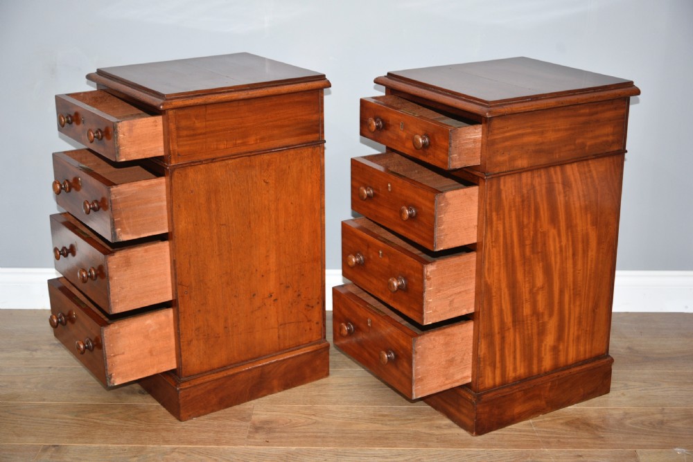 pair of Victorian mahogany chests of drawers  View IV