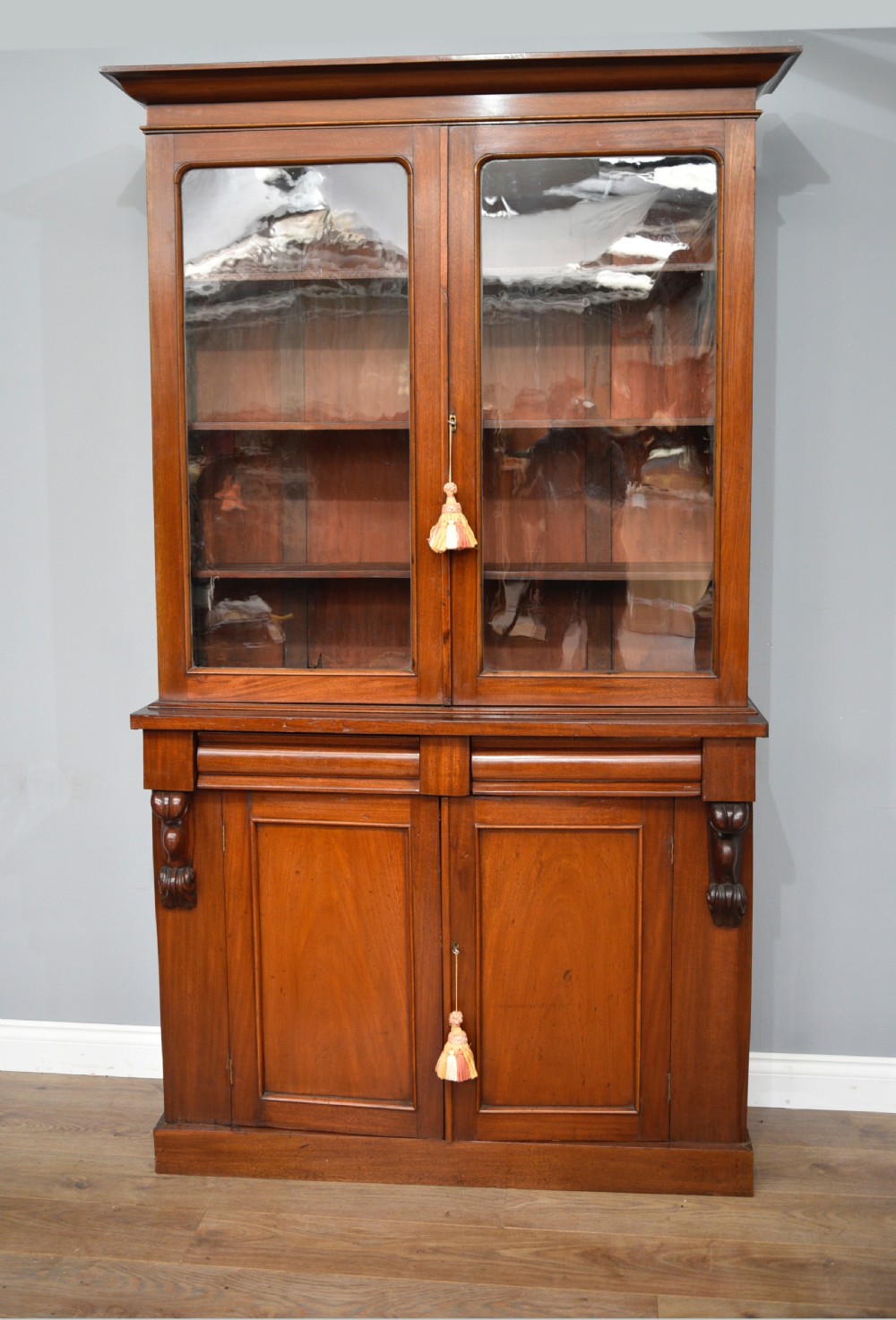 victorian mahogany bookcase 