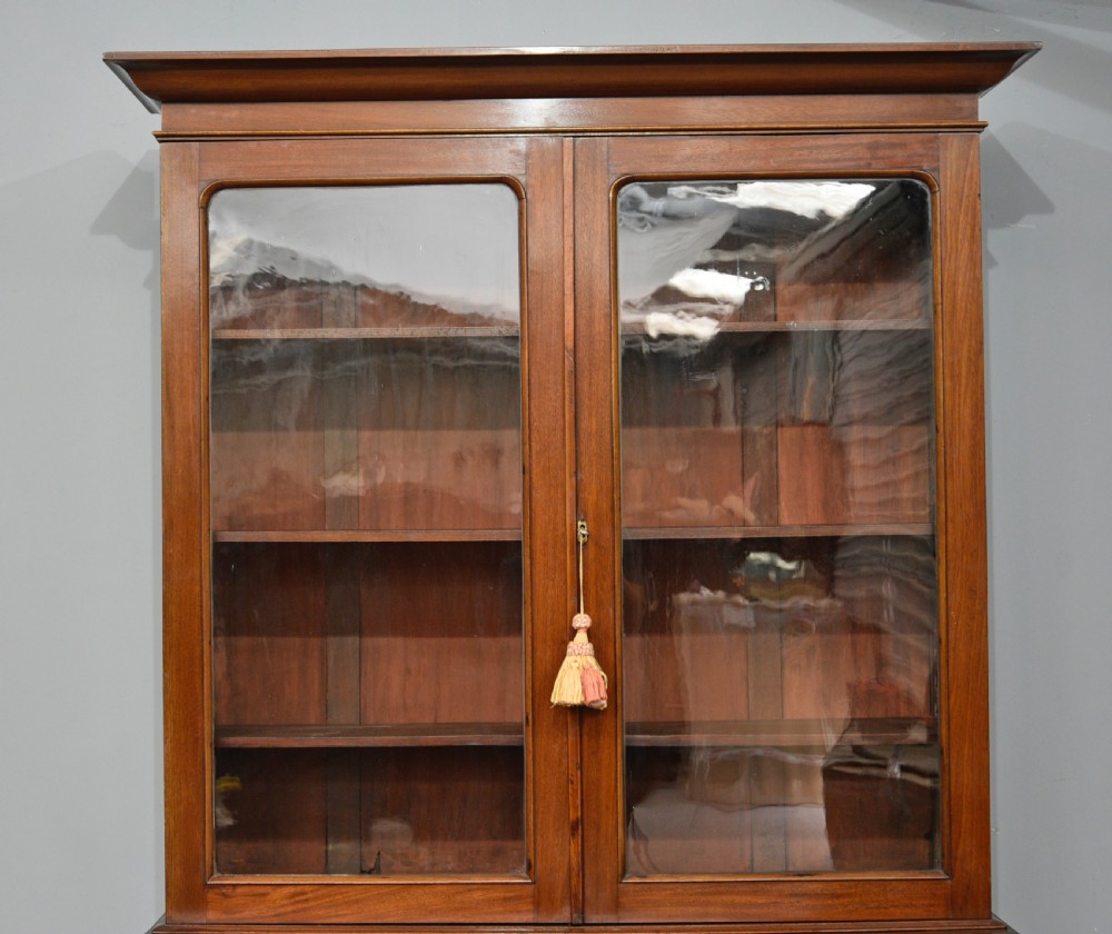 victorian mahogany bookcase  View III