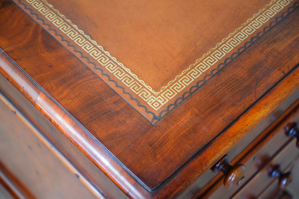 Victorian Maple & Co  mahogany partners desk  View VII