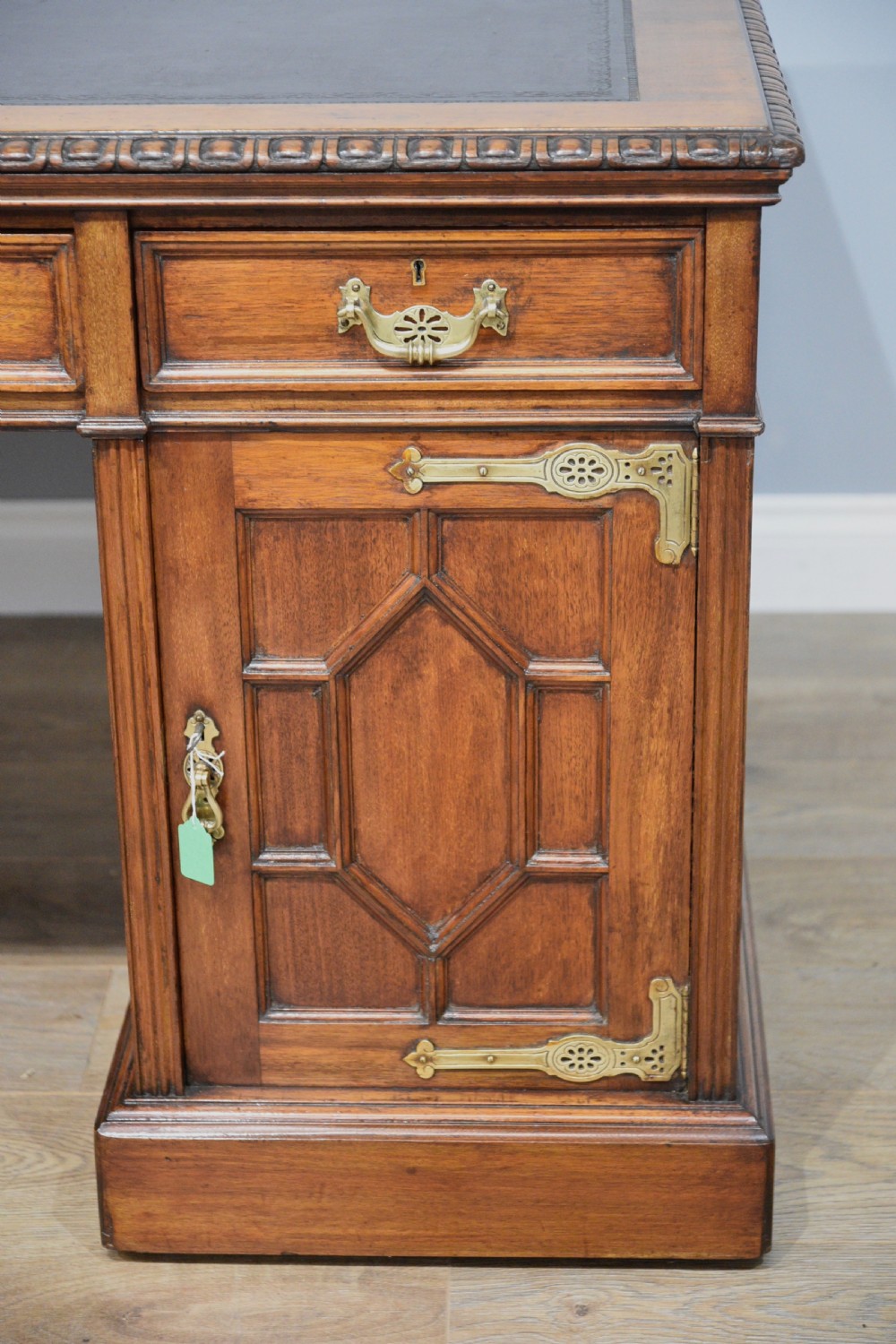 Maple & co Antique walnut arts & crafts  partners desk  View X