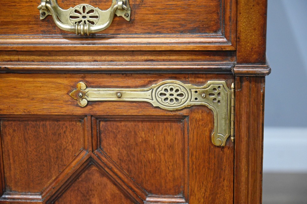 Maple & co Antique walnut arts & crafts  partners desk  View XI